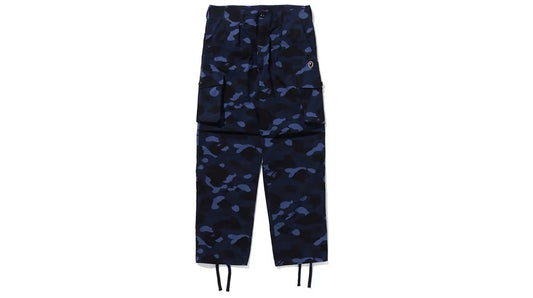Bape Color Camo 6 Pocket Pants Navy