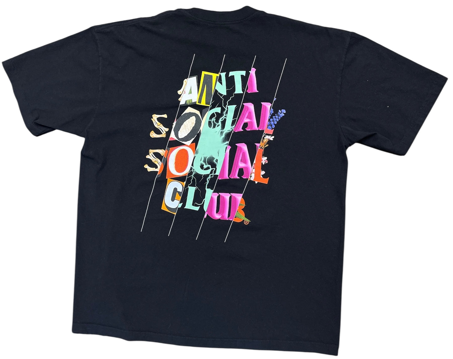 Used Anti Social Social Club Dissociative Tee Black