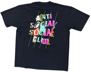Used Anti Social Social Club Dissociative Tee Black
