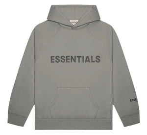 Fear Of God Essentials Applique Hoodie Cement