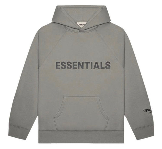 Fear Of God Essentials Applique Hoodie Cement