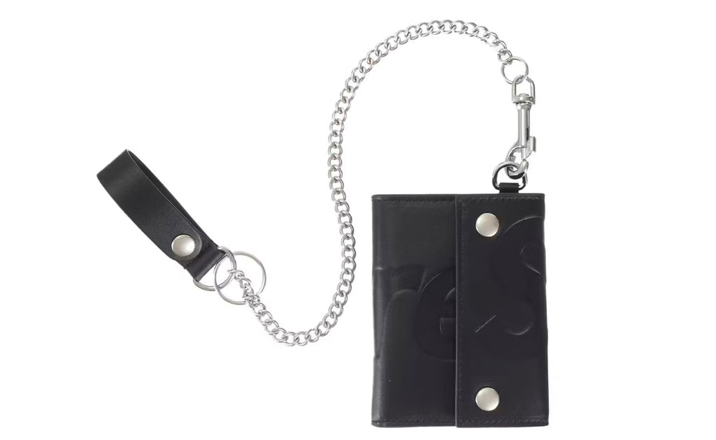 Supreme Leather Chain Wallet SS26 Black