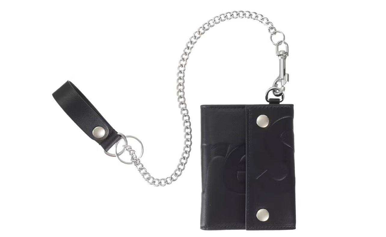 Supreme Leather Chain Wallet SS26 Black