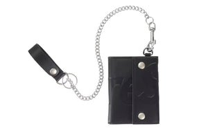 Supreme Leather Chain Wallet SS26 Black