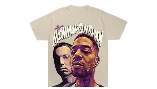 Kid Cudi Moon Man & Slim Shady T-Shirt Cream