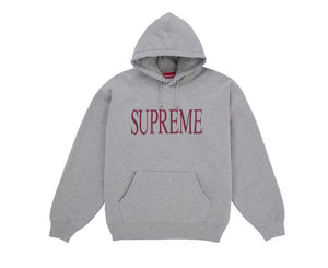 Supreme Capital Hooded Sweatshirt FW26 Heather Grey
