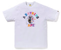 Bape US College Sta Tee White