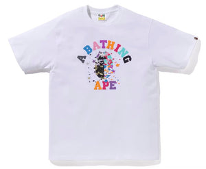 Bape US College Sta Tee White