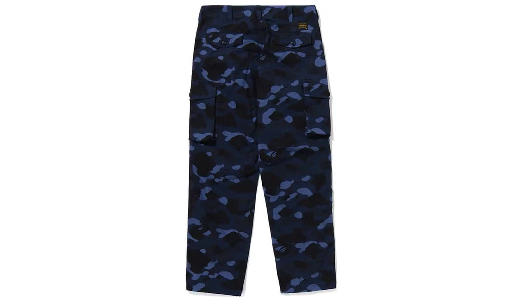 Bape Color Camo 6 Pocket Pants Navy