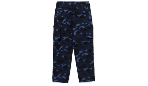 Bape Color Camo 6 Pocket Pants Navy