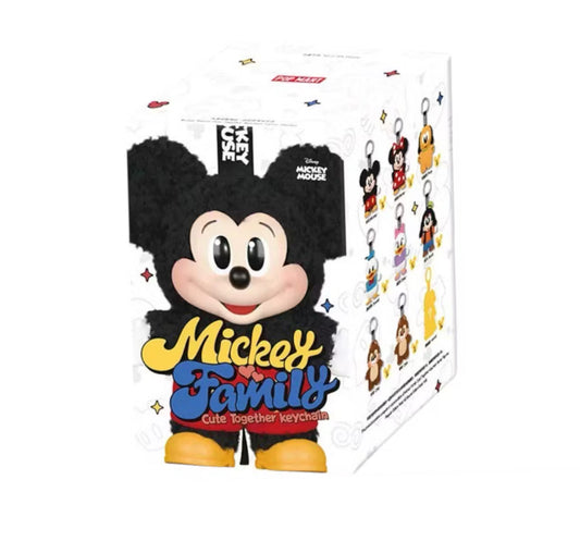Pop Mart Disney Mickey Family Together Series Plush Keychain Single Blind Box