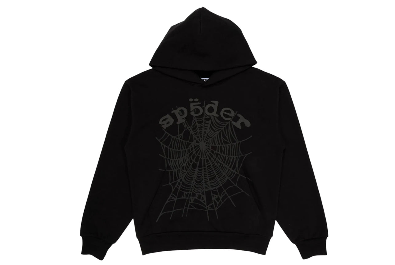 Sp5der Phantom Web Hoodie Black