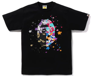 Bape Us Ape Head Sta Tee Black