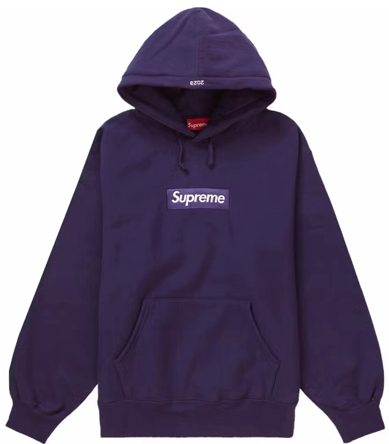 Supreme Box Logo Hooded Sweatshirt Purple