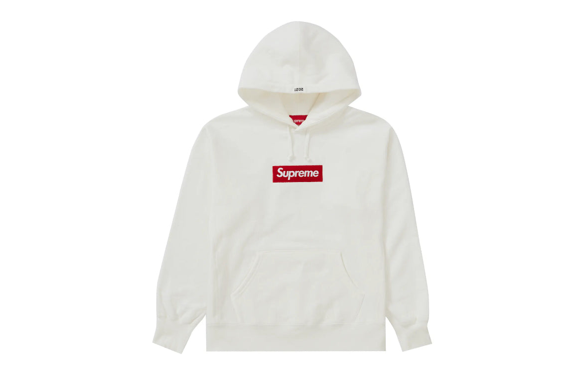 Supreme Box Logo Hooded Sweatshirt FW21 White