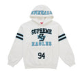 Supreme Rhinestone Eagle Hooded Sweatshirt White
