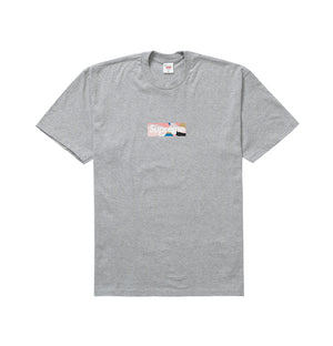 Supreme Emilio Pucci Box Logo Tee Heather Grey/Dusty Pink