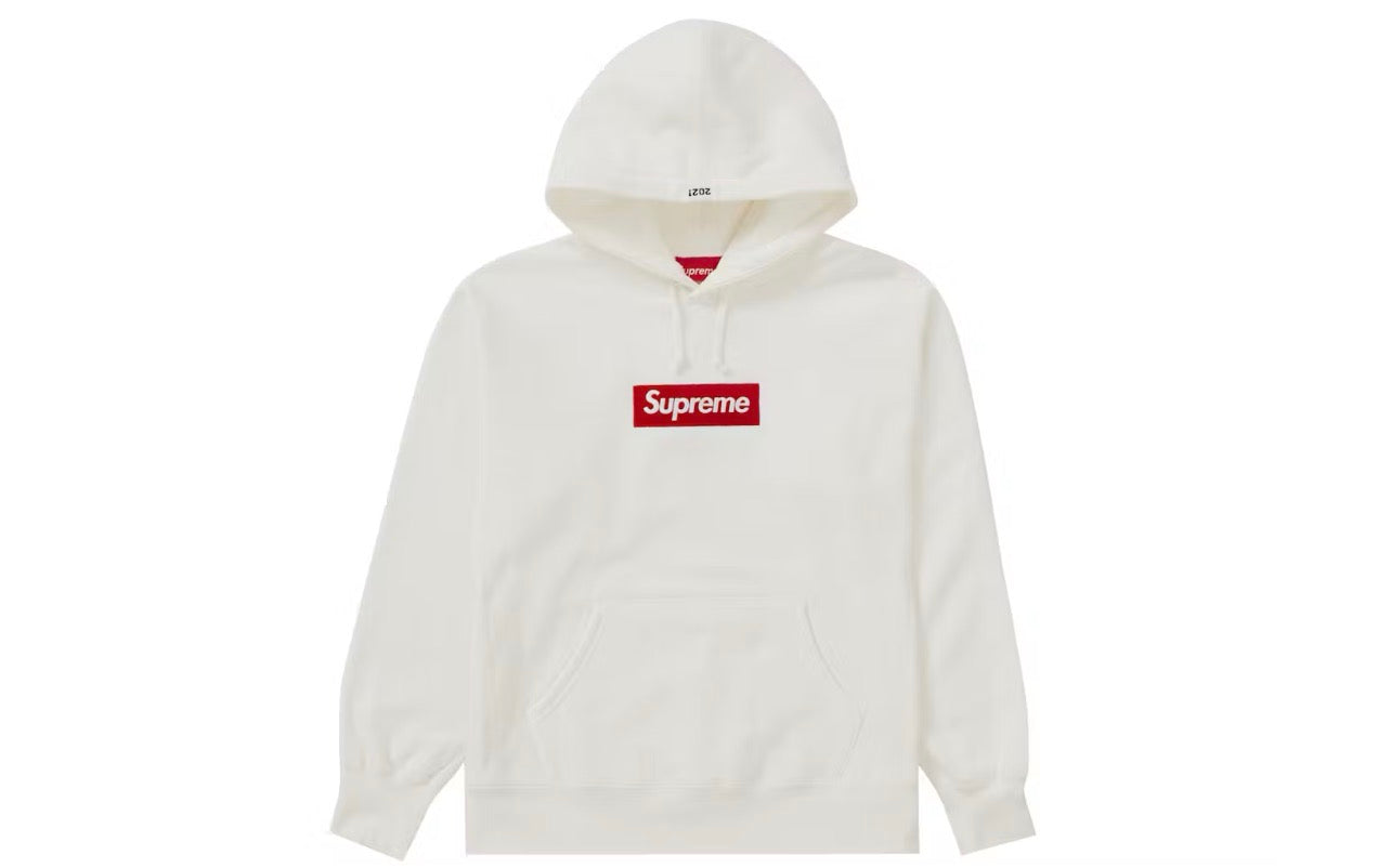 Supreme Box Logo Hooded Sweatshirt FW21 White