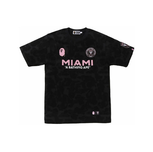 Bape x Inter Miami CF Camo Tee Black