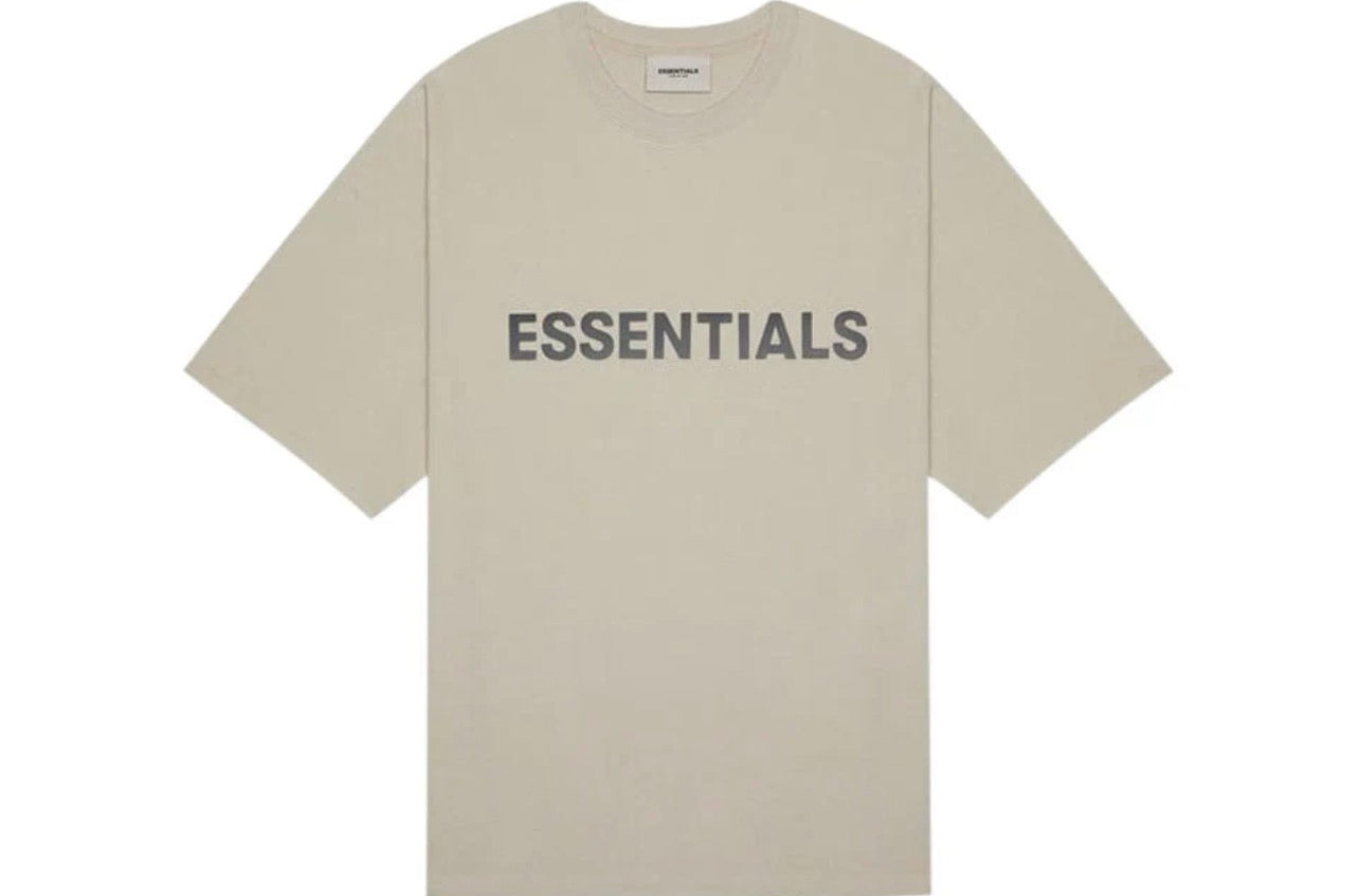 Fear of God Essentials Boxy Tee Appliqué String Tan