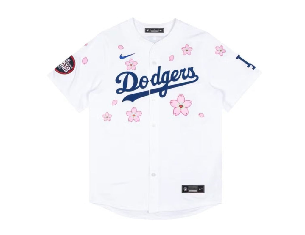 Nike x Takashi Murakami x MLB World Tour Tokyo Series 2025 Dodgers Home Jersey White