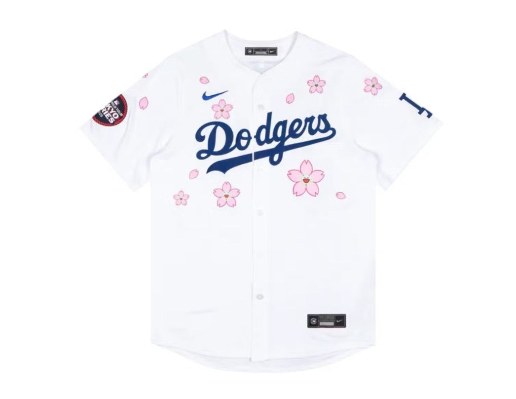 Nike x Takashi Murakami x MLB World Tour Tokyo Series 2025 Dodgers Home Jersey White