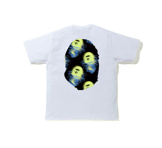 Bape Storm Big Ape Head Tee White/Black