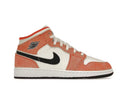 Jordan 1 Mid SE Orange Suede (Youth)