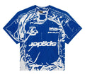 Sp5der Jersey Overprint Tee Tory Blue