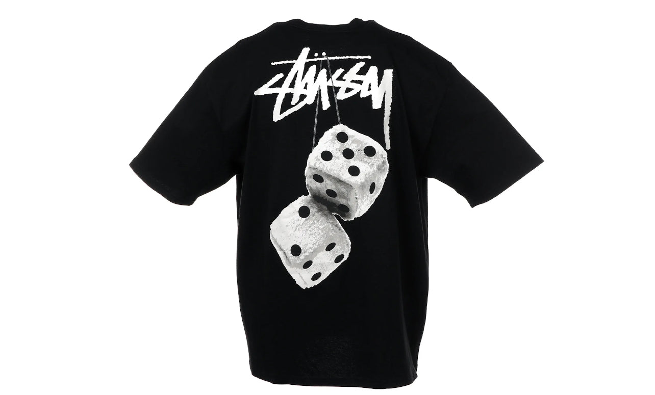 Stussy Fuzzy Dice Tee Black