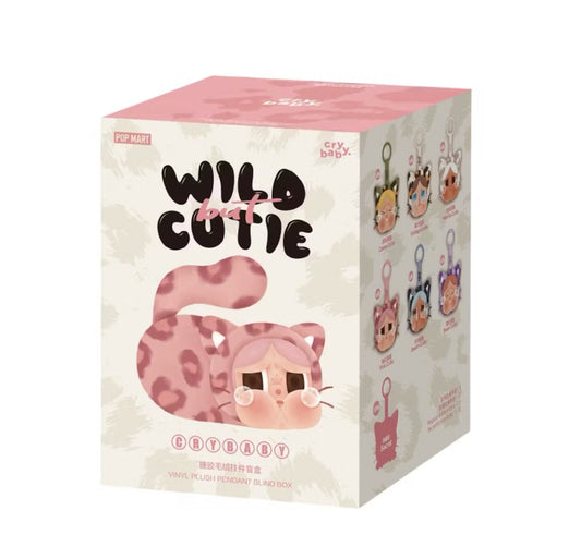 Pop Mart CRYBABY Wild But Cutie Series Vinyl Plush Pendant Single Blind Box