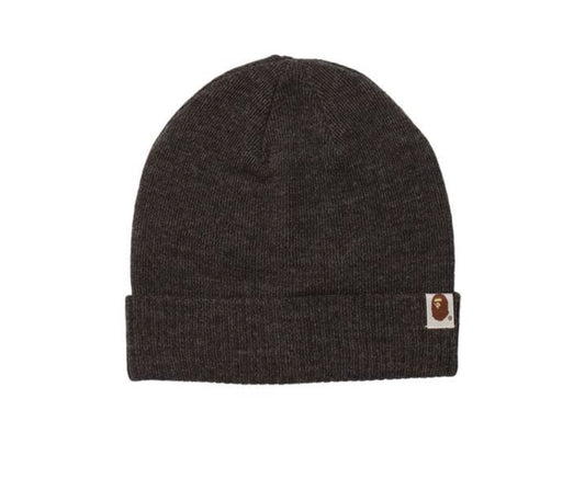 Bape 2Way Knit Beanie Grey/Charcoal