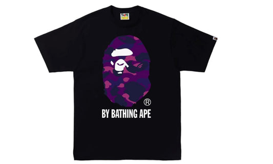 Bape Color Camo By Bathing Ape Tee Black Purple