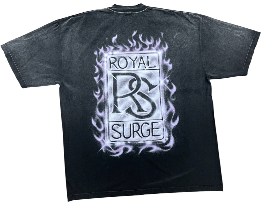 Royal Surge Rolls Royce Tee Washed Black