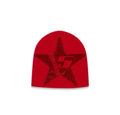Sp5der Worldwide Big 5 Star Skully Red Beanie