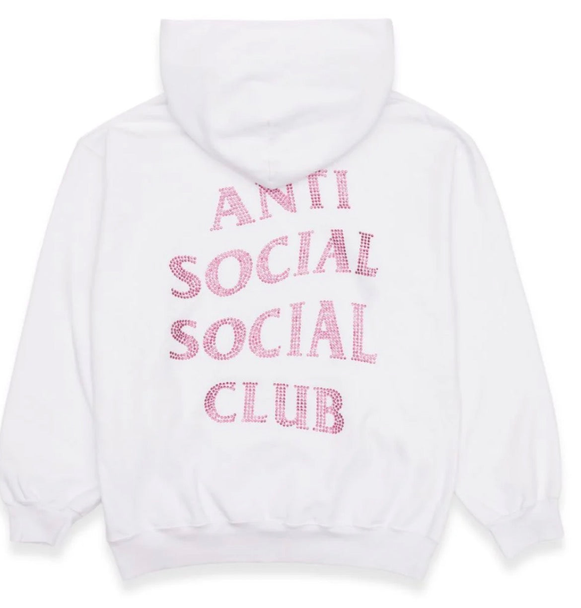 Anti Social Social Club Pink Rhinestones Ming games Hoodie