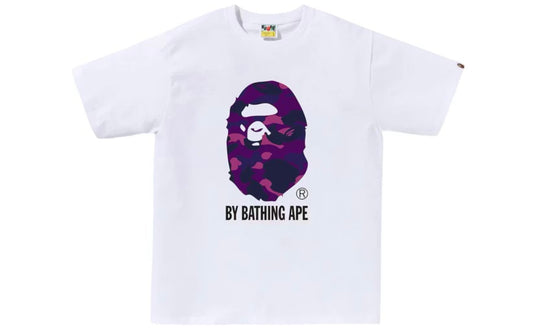 Bape A Bathing Ape Color Camo By Bathing Ape Tee White Purple
