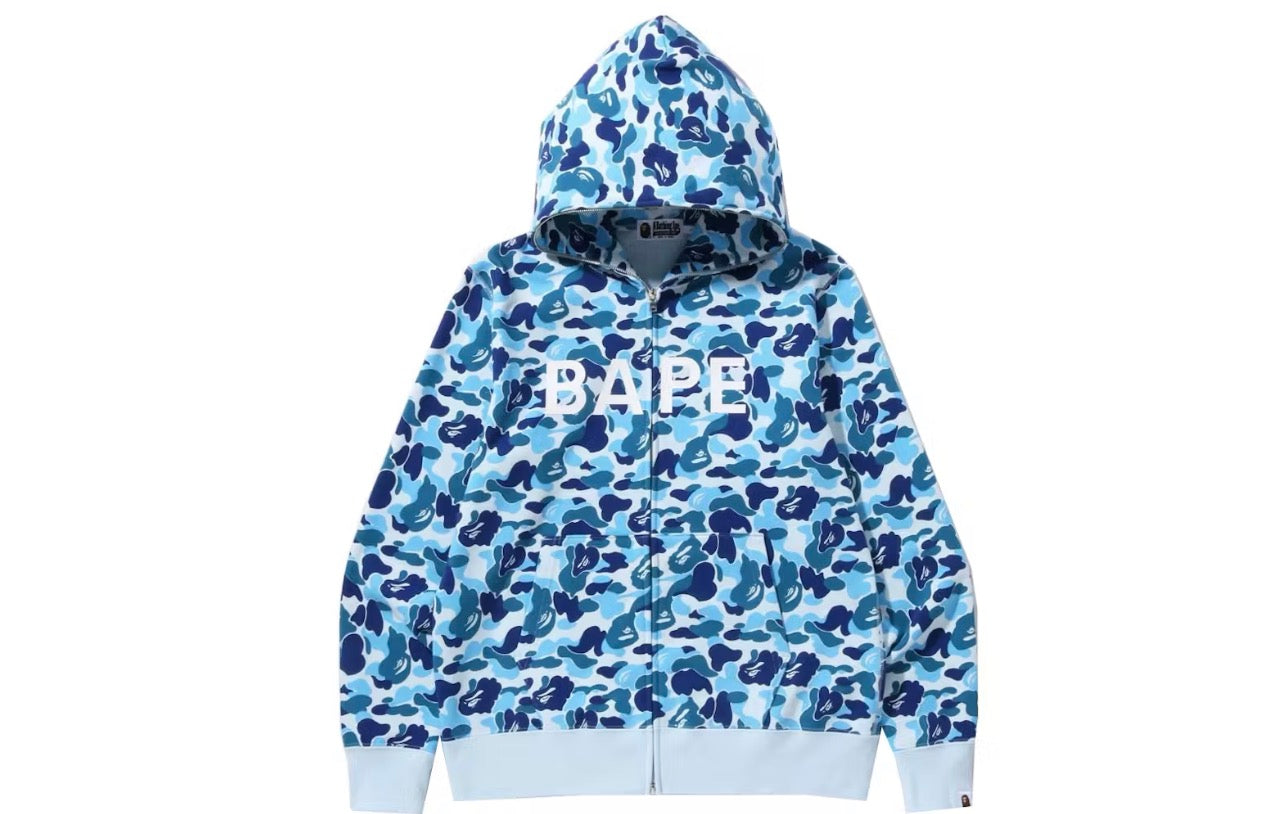 Bape ABC Camo BAPE Full Zip Hoodie Blue