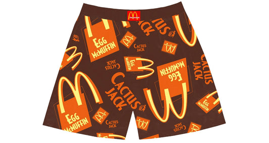 Travis Scott X McDonalds Cactus Jack Breakfast Boxers Brown