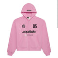 Sp5der Global Web Zip Hoodie Pink