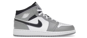 Jordan 1 Mid Light Smoke Grey Anthracite (Youth)