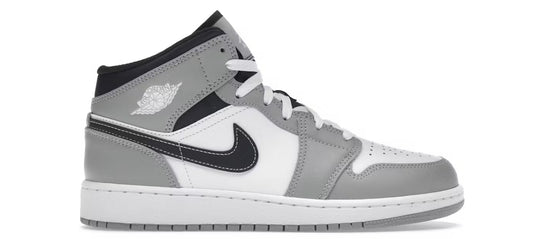 Jordan 1 Mid Light Smoke Grey (Youth)