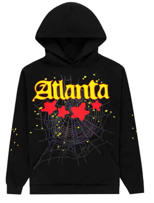 Sp5der Atlanta Hoodie Black