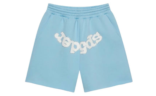 Sp5der OG Web Sweatshort SS26 Sky Blue