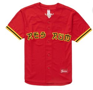 Supreme Red Rum Baseball Jersey Red