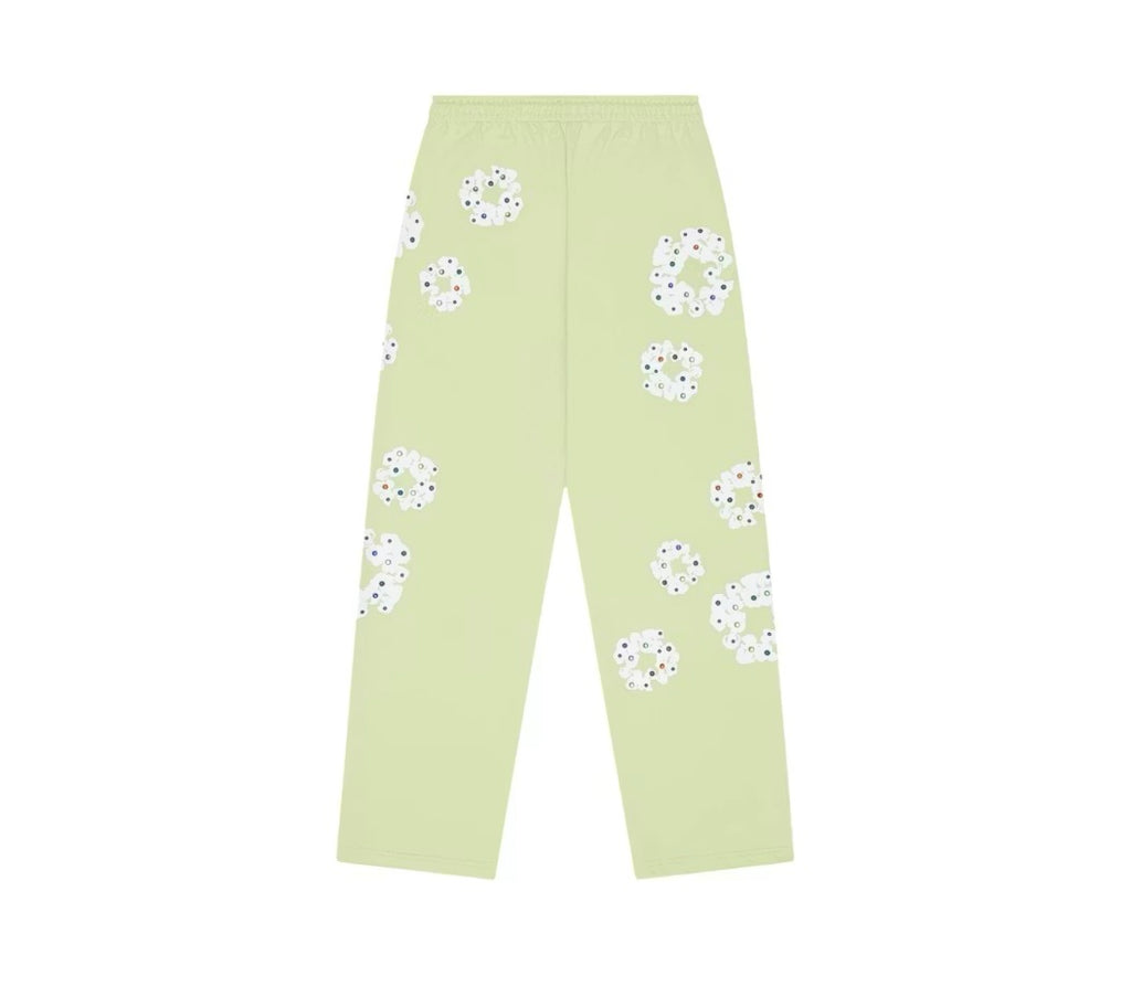 Denim Tears Rhinestone Cotton Wreath Sweatpants Mint