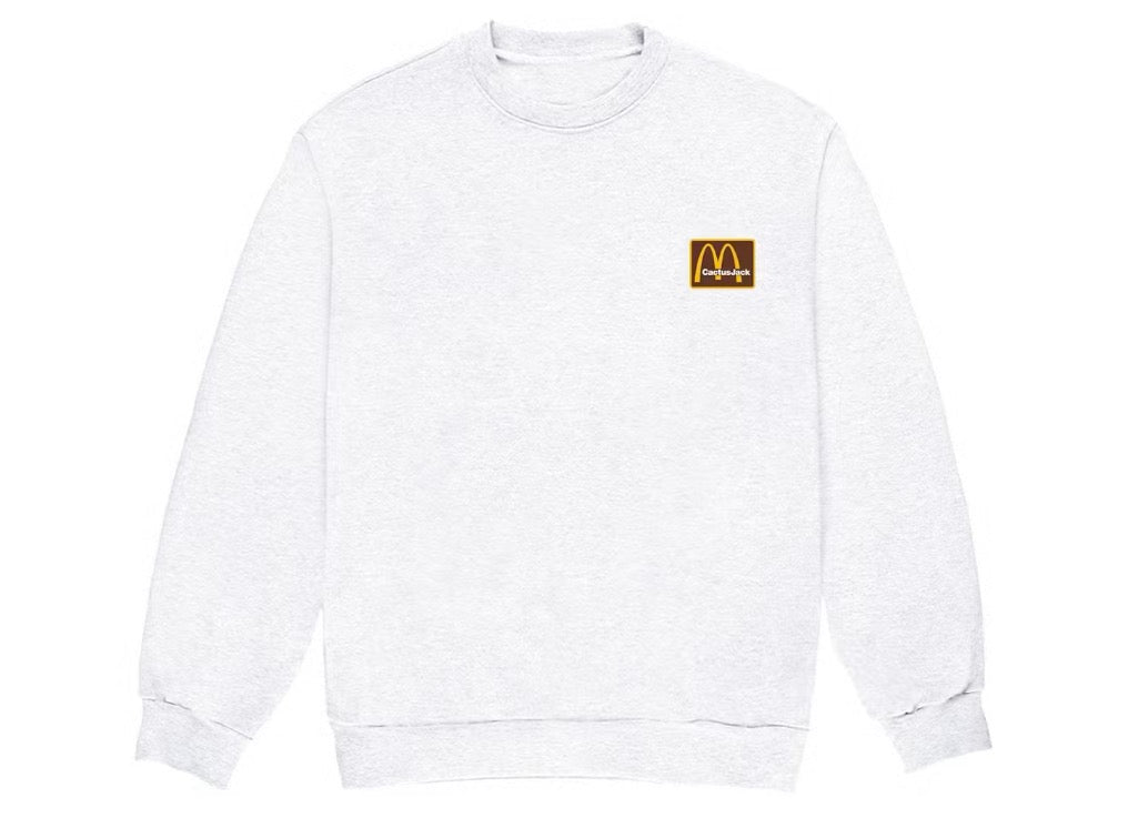 Travis Scott x McDonald’s Staff Inv Crewneck Ash Grey