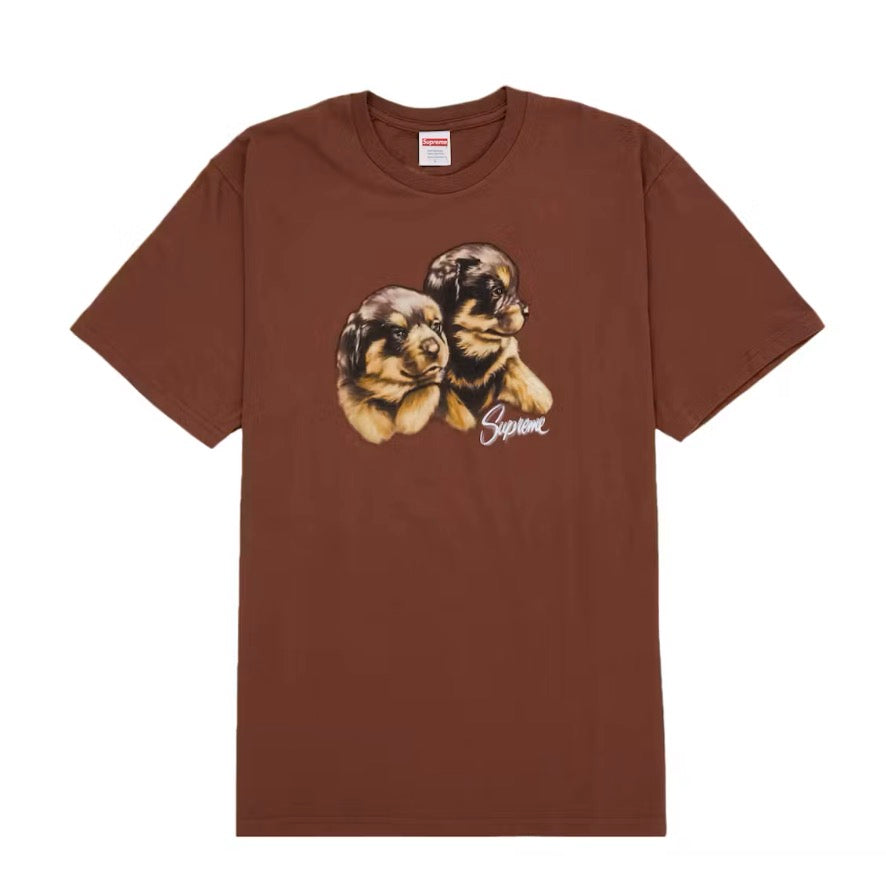 Supreme Puppies Tee Brown