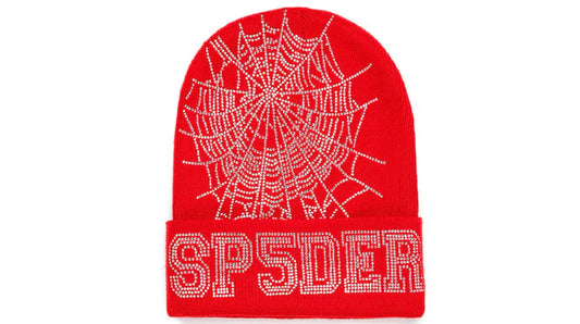 Sp5der Web Beanie Red