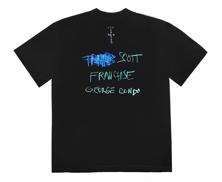Travis Scott Portrait of Travis Title Tee Black